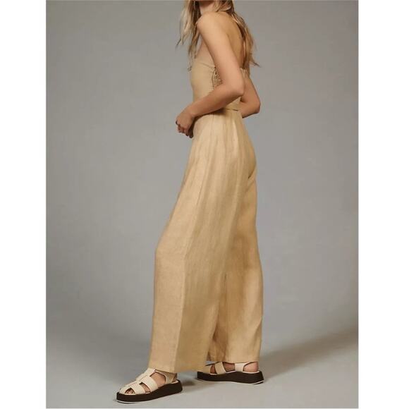 Faithfull the Brand Alegrias Jumpsuit WHEAT NWT Small NWT - Picture 3 of 16